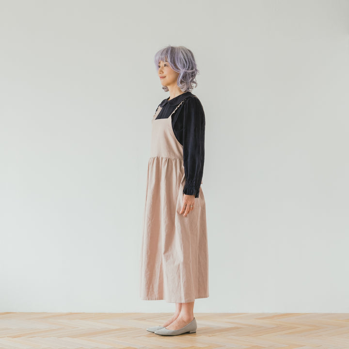 hitoharimama モモエプロンワンピース モモ - MOMO - pink – cicachan